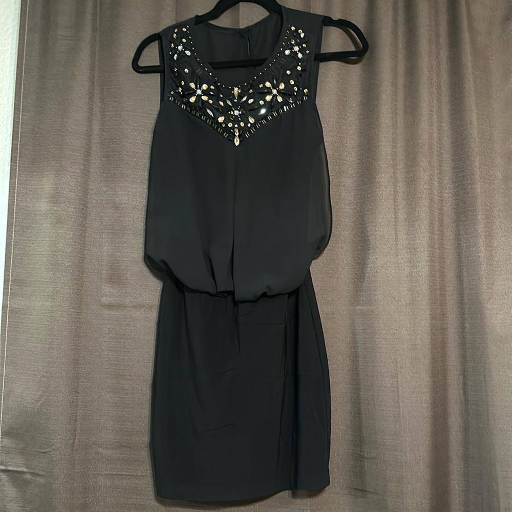Michele Bohbot Black Cocktail Dress